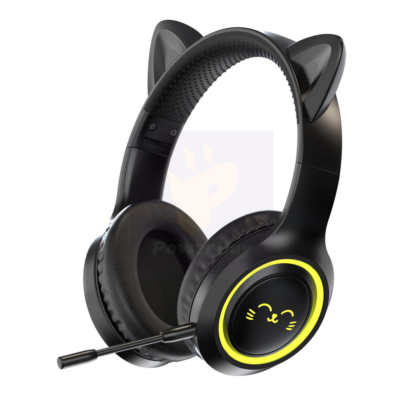 Over ear Wireless Bluetooth Gaming Headphone Black BH 300